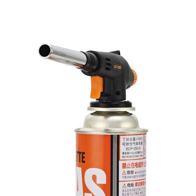 CE Gas Torch Gun Manual Ignition Black Weed Burner Penggunaan di luar ruangan