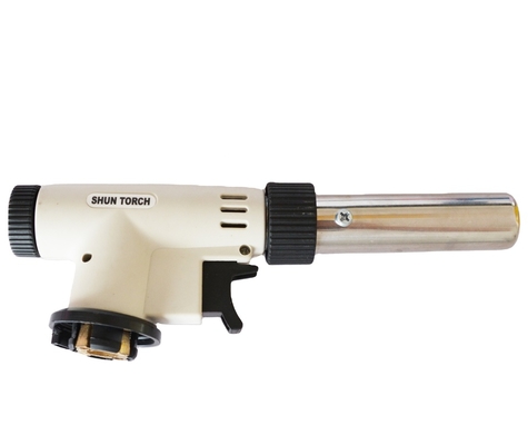 Disesuaikan Gas 200mm Kitchen Torch Gun Dengan Flame Adjustment Untuk Industri