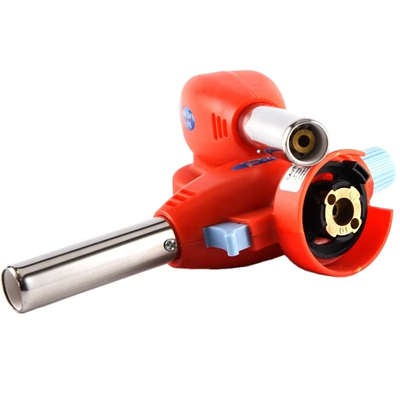 1300 derajat Elektronik Ignition Butane Flame Gun Flame Gun Blister Pack Kapasitas Las