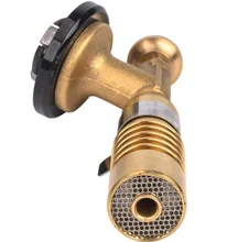 1300 derajat Flame Fitur Automatic Ignition Butane Butane Torch Lighter dengan Handle Aluminium