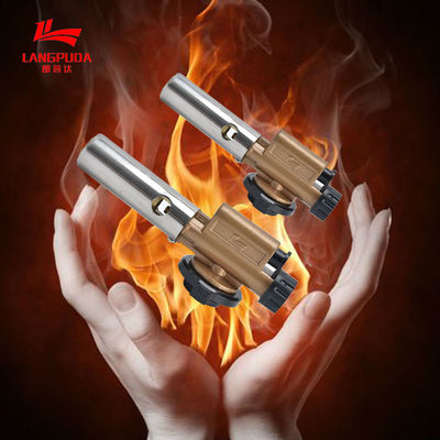 Stainless Steel 1300C Kitchen Torch Gun Gas Butana Cair