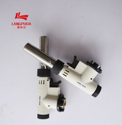 Pengapian Manual 20cm Torch Lighter Cooking, Zinc Alloy Kollea Butane Torch