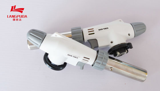 Pengapian Manual 19.5cm Gas Heating Torch, Handheld Micro Butane Torch