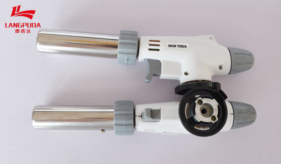 360 Free Rotate Adjustable Camping Gas Torch Manual Knob Switch