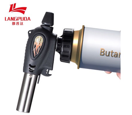 Perlindungan Nozzle Keramik 16,5cm Camping Butane Torch Untuk Menyalakan Arang
