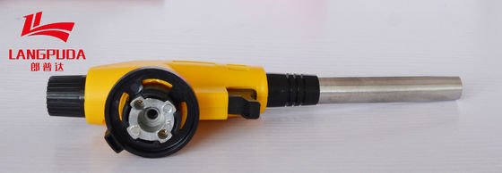 Hitam Kuning 20cm BBQ Flame Gun Grill Torch Charcoal Starter