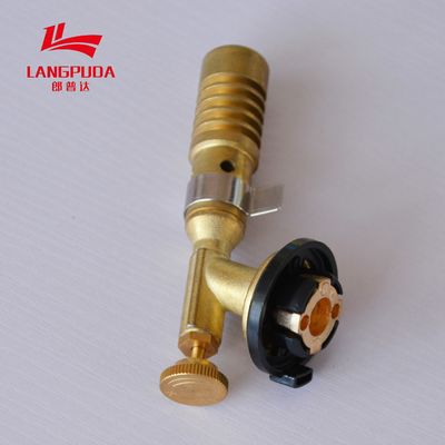 CE Kuningan Plastik 12cm Portabel Pistol Api Keramik Nozzle Butana Gas