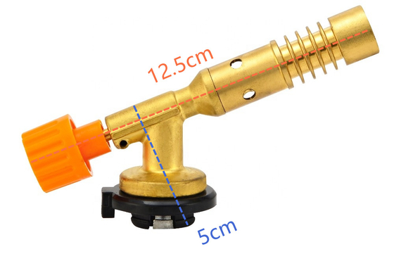 Kuningan Plastik Portabel 1300C Gas Heating Torch Flamethrower